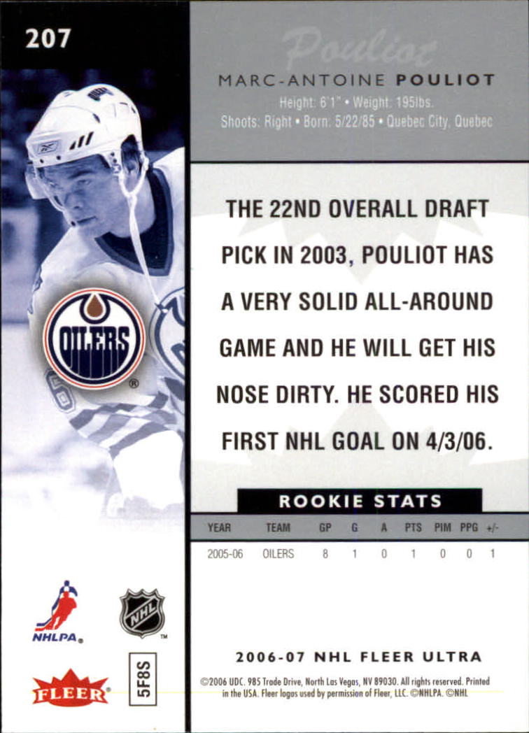 2006-07 Ultra Hockey Card Pick (Base) 101-251 - Picture 214 of 290