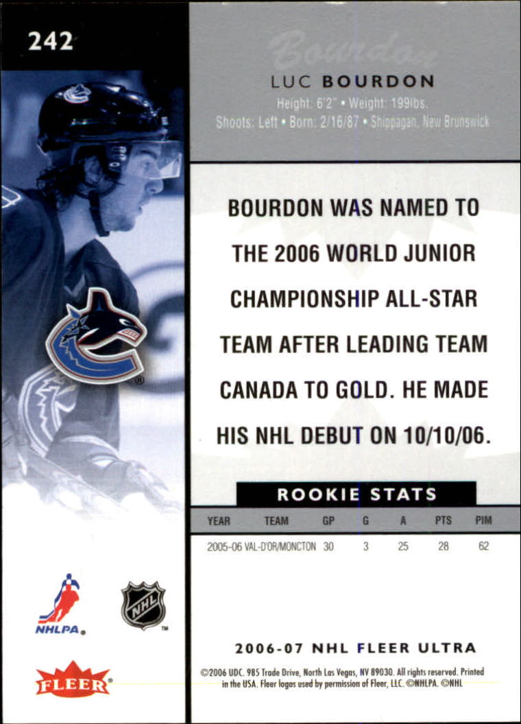 2006-07 Ultra Hockey Card Pick (Base) 101-251 - Picture 280 of 290