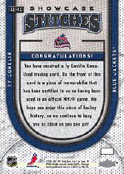 2006-07 Flair Showcase Stitches #SSTC Ty Conklin back image