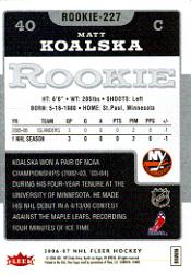 2006-07 Fleer Hockey Card Pick (Base) - Picture 450 of 456