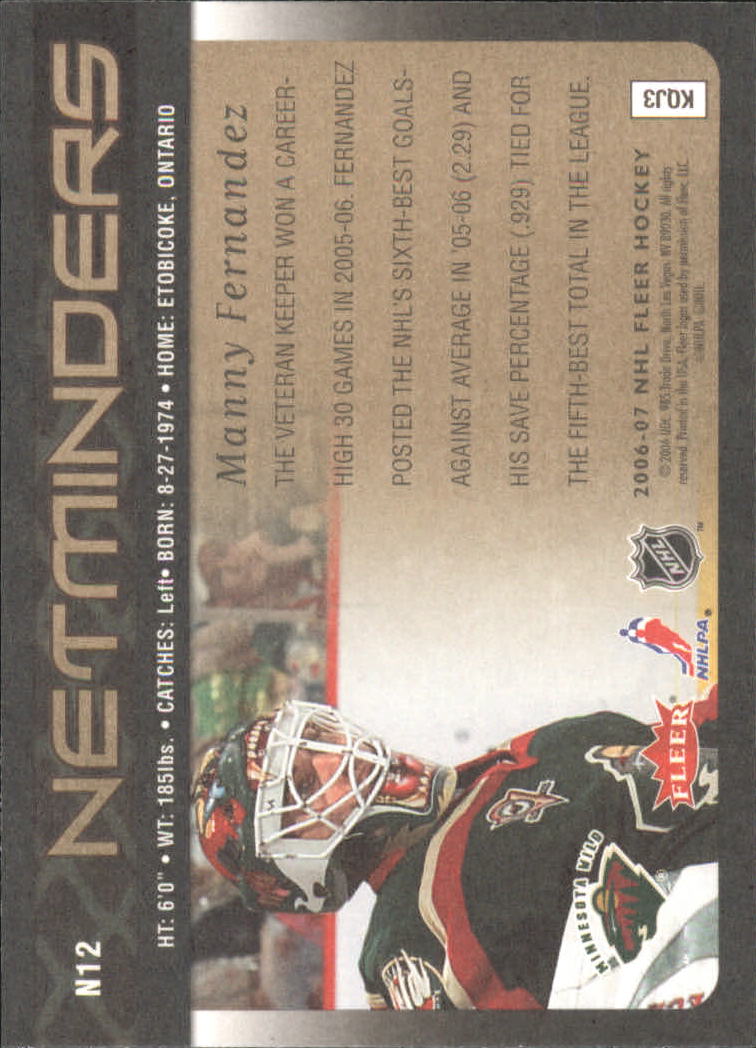 2006-07 Fleer Hockey Card Pick (Inserts)