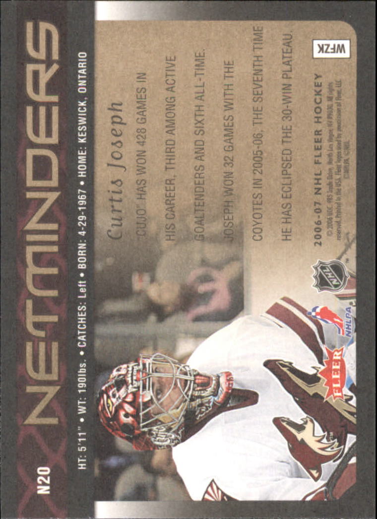 2006-07 Fleer Hockey Card Pick (Inserts)