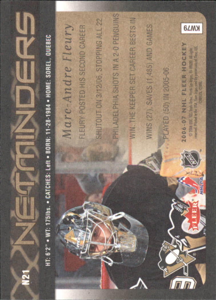 2006-07 Fleer Hockey Card Pick (Inserts)