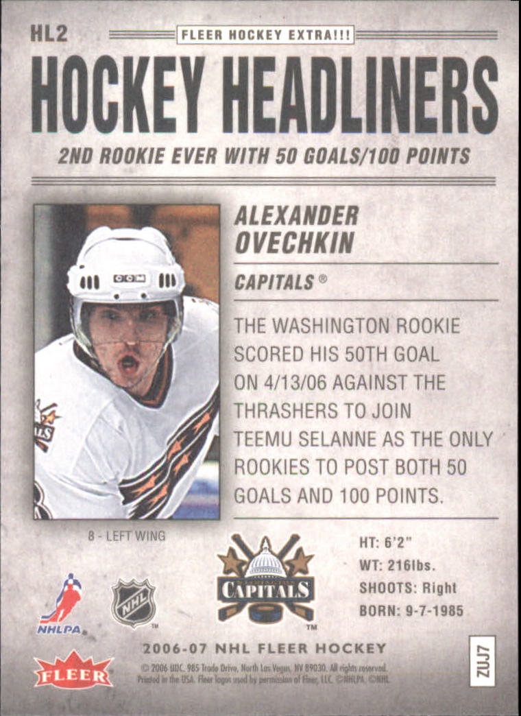 2006-07 Fleer Hockey Card Pick (Inserts)