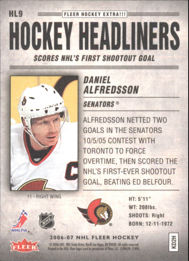 2006-07 Fleer Hockey Card Pick (Inserts)