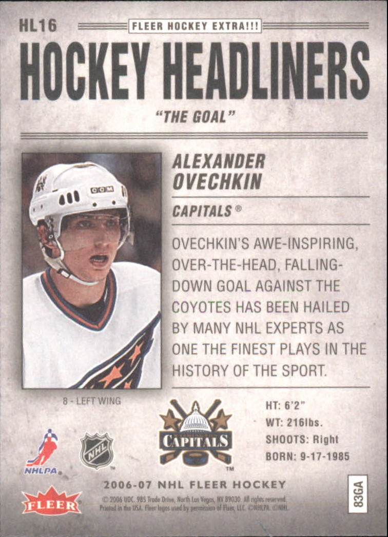 2006-07 Fleer Hockey Card Pick (Inserts)