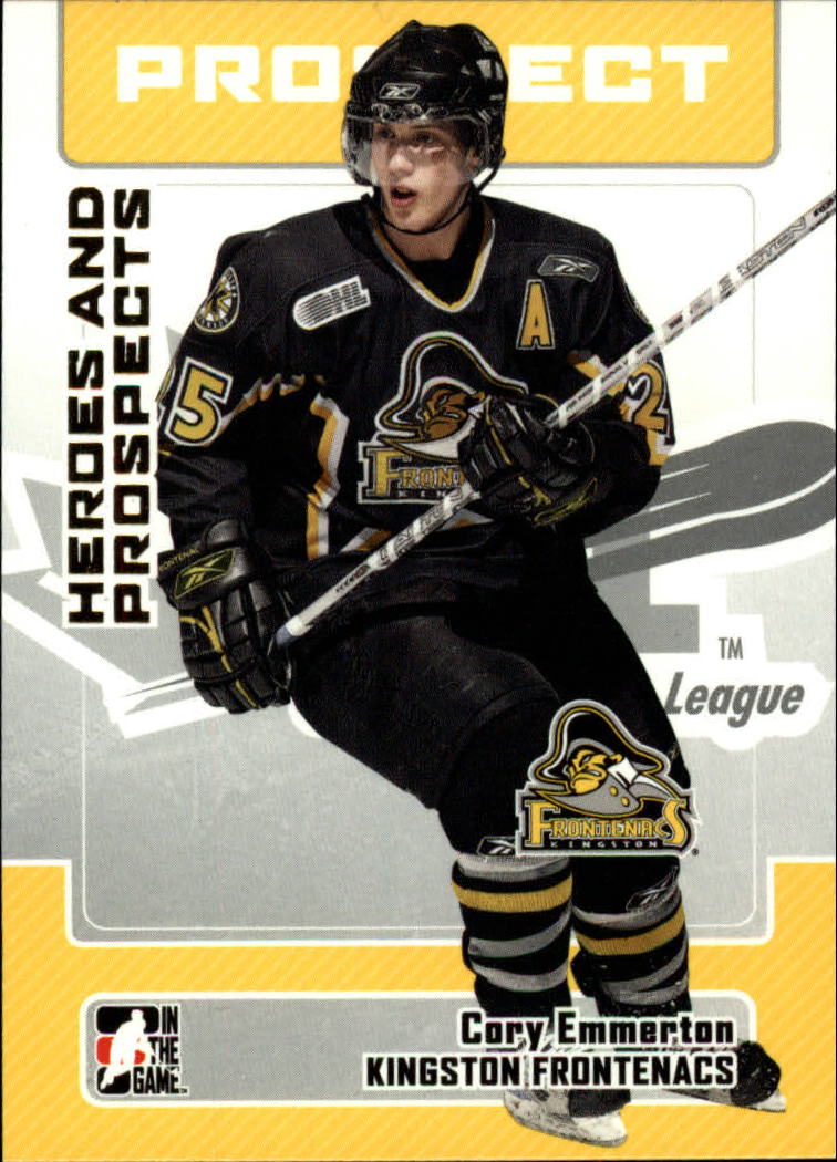 2006-07 ITG Heroes and Prospects #88 Cory Emmerton