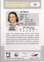 2006-07 ITG Heroes and Prospects #160 Jiri Hudler back image