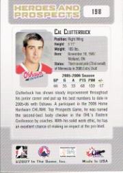 2006-07 ITG Heroes and Prospects #198 Cal Clutterbuck back image