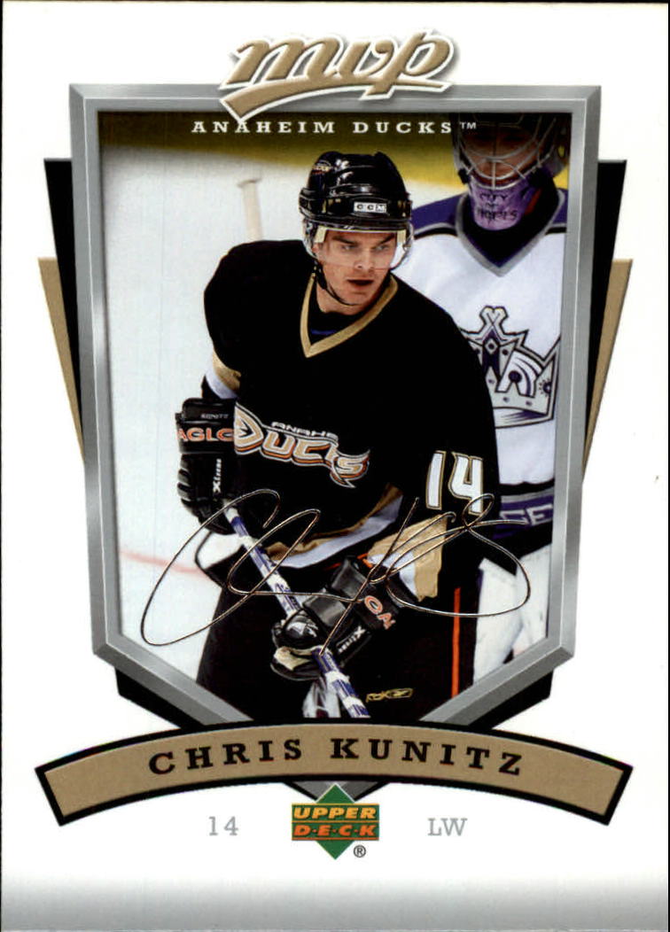2006-07 Upper Deck MVP #6 Chris Kunitz