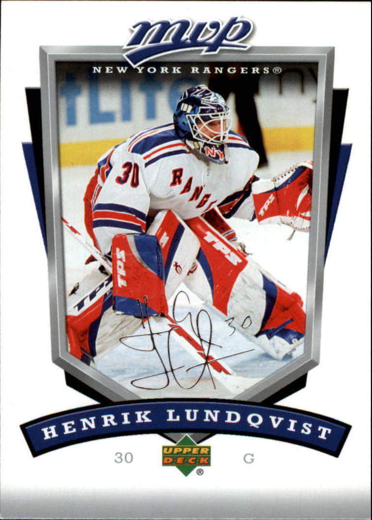 2006-07 Upper Deck MVP #196 Henrik Lundqvist