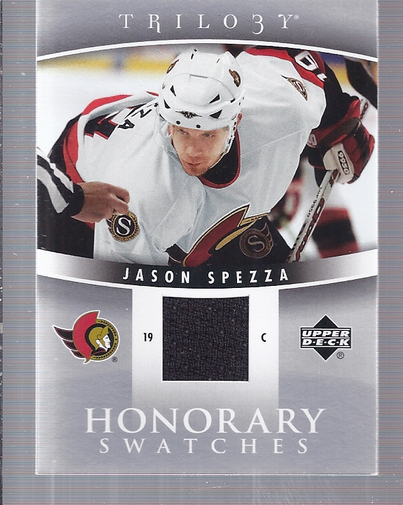 2006-07 Upper Deck Trilogy Honorary Swatches #HSJS Jason Spezza back image