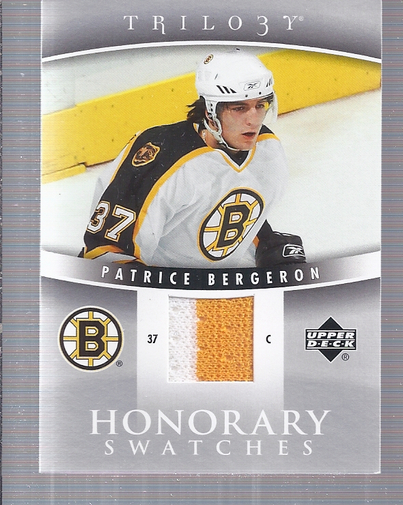 2006-07 Upper Deck Trilogy Honorary Swatches #HSPB Patrice Bergeron