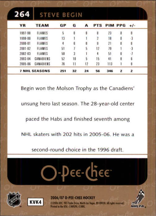 B1590- 2006-07 O Pee Chee Hockey Karte #S 251-500 -du Pick- 15 + Gratis US - Bild 27 von 473