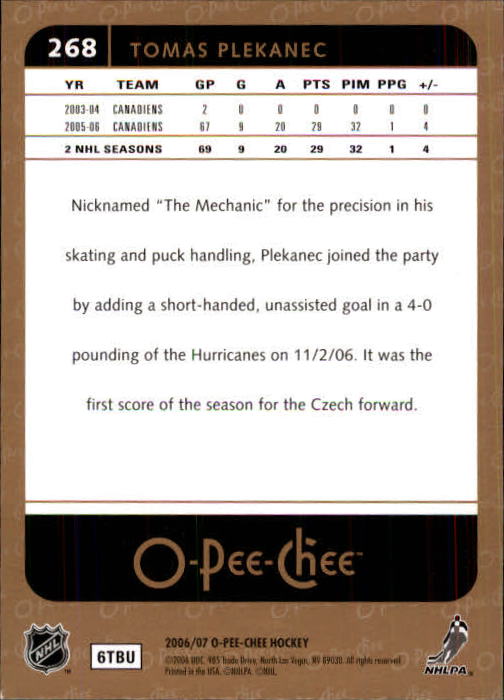 B1590- 2006-07 O Pee Chee Hockey Karte #S 251-500 -du Pick- 15 + Gratis US - Bild 35 von 473
