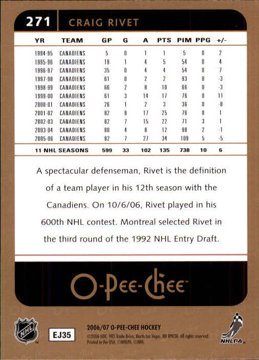B1590- 2006-07 O Pee Chee Hockey Karte #S 251-500 -du Pick- 15 + Gratis US - Bild 41 von 473