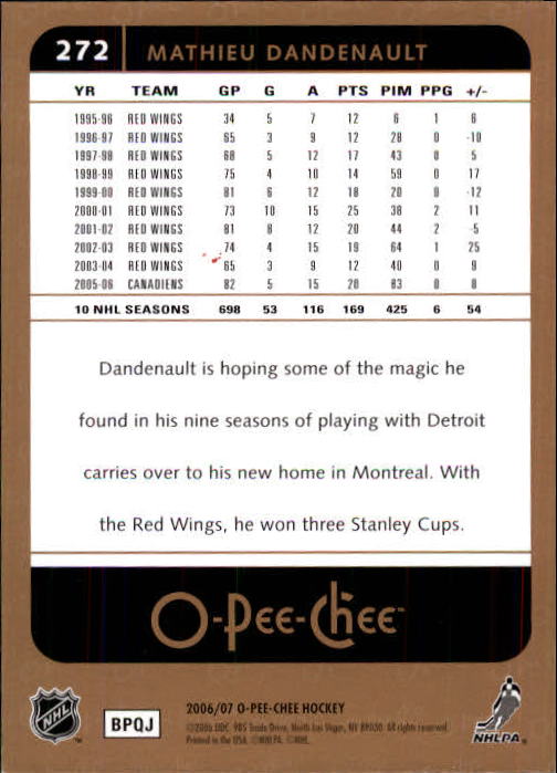B1590- 2006-07 O Pee Chee Hockey Karte #S 251-500 -du Pick- 15 + Gratis US - Bild 43 von 473