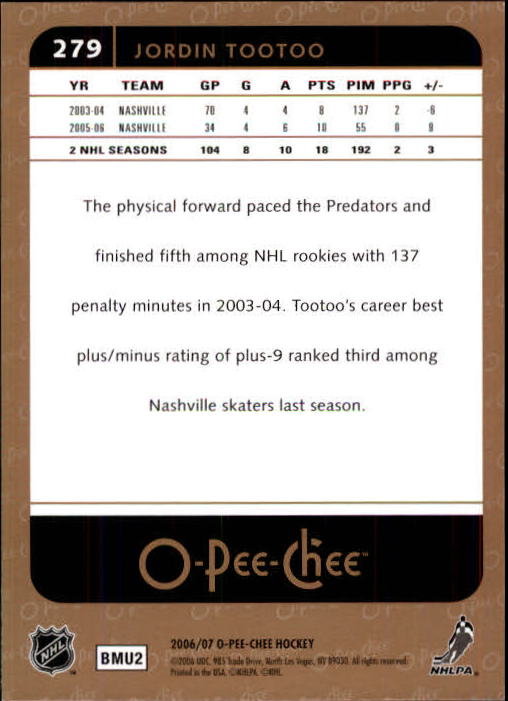B1590- 2006-07 O Pee Chee Hockey Karte #S 251-500 -du Pick- 15 + Gratis US - Bild 57 von 473