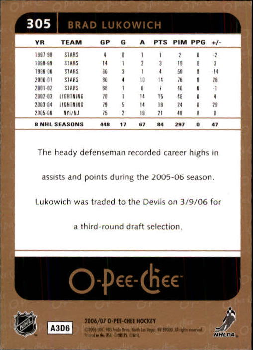B1590- 2006-07 O Pee Chee Hockey Karte #S 251-500 -du Pick- 15 + Gratis US - Bild 107 von 473