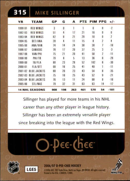 B1590- 2006-07 O Pee Chee Hockey Karte #S 251-500 -du Pick- 15 + Gratis US - Bild 127 von 473
