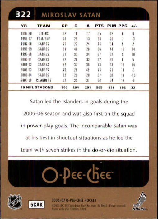 B1590- 2006-07 O Pee Chee Hockey Karte #S 251-500 -du Pick- 15 + Gratis US - Bild 141 von 473
