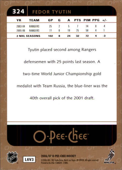 B1590- 2006-07 O Pee Chee Hockey Karte #S 251-500 -du Pick- 15 + Gratis US - Bild 143 von 473
