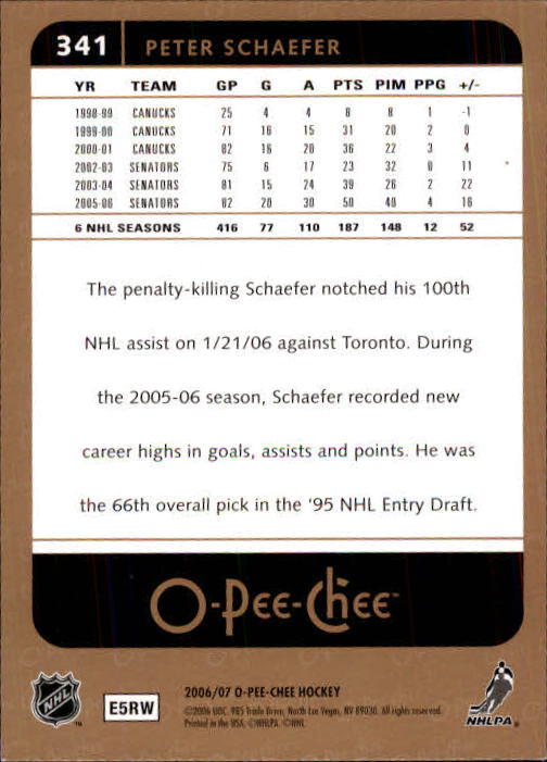 B1590- 2006-07 O Pee Chee Hockey Karte #S 251-500 -du Pick- 15 + Gratis US - Bild 175 von 473