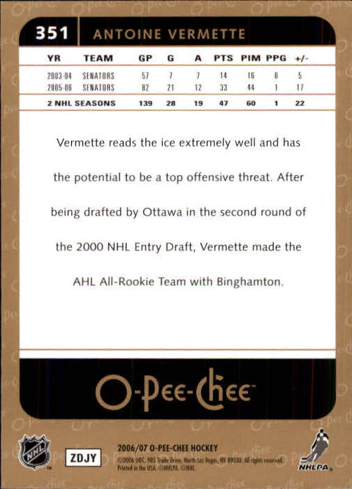 B1590- 2006-07 O Pee Chee Hockey Karte #S 251-500 -du Pick- 15 + Gratis US - Bild 195 von 473