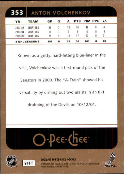 B1590- 2006-07 O Pee Chee Hockey Karte #S 251-500 -du Pick- 15 + Gratis US - Bild 199 von 473