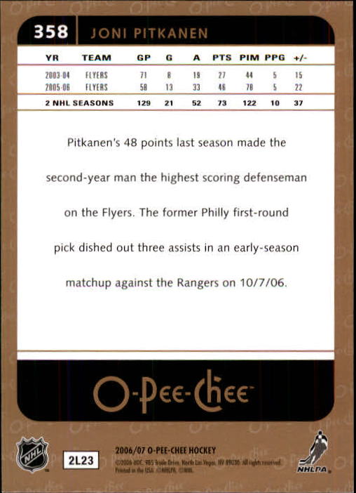 B1590- 2006-07 O Pee Chee Hockey Karte #S 251-500 -du Pick- 15 + Gratis US - Bild 209 von 473