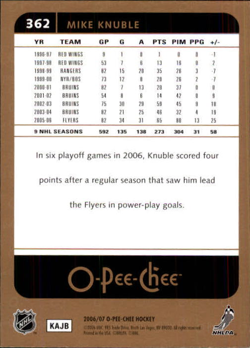 B1590- 2006-07 O Pee Chee Hockey Karte #S 251-500 -du Pick- 15 + Gratis US - Bild 217 von 473