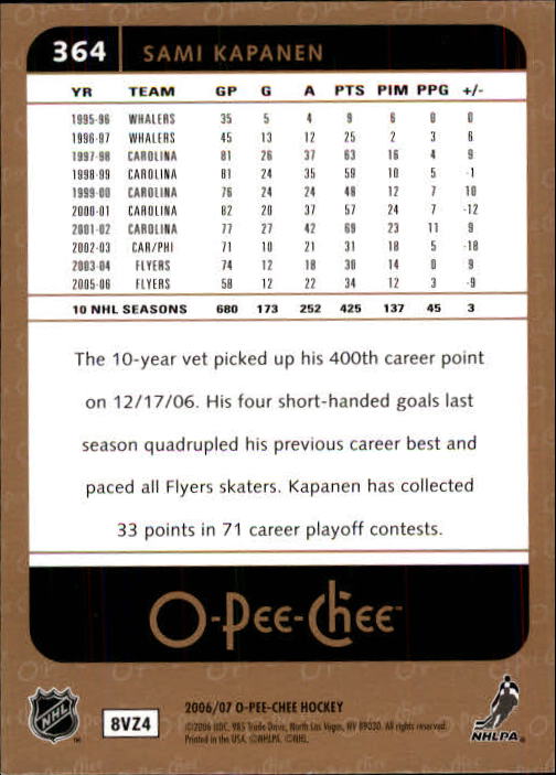B1590- 2006-07 O Pee Chee Hockey Karte #S 251-500 -du Pick- 15 + Gratis US - Bild 219 von 473