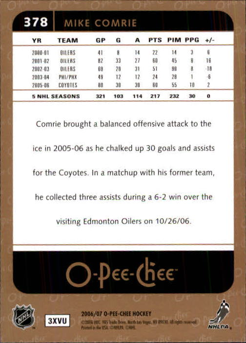 B1590- 2006-07 O Pee Chee Hockey Karte #S 251-500 -du Pick- 15 + Gratis US - Bild 243 von 473