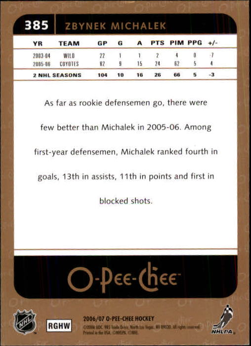 B1590- 2006-07 O Pee Chee Hockey Karte #S 251-500 -du Pick- 15 + Gratis US - Bild 253 von 473