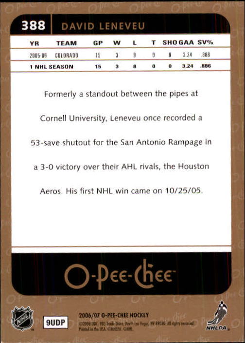 B1590- 2006-07 O Pee Chee Hockey Karte #S 251-500 -du Pick- 15 + Gratis US - Bild 259 von 473