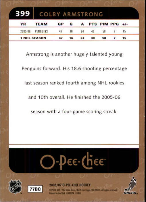 B1590- 2006-07 O Pee Chee Hockey Karte #S 251-500 -du Pick- 15 + Gratis US - Bild 279 von 473