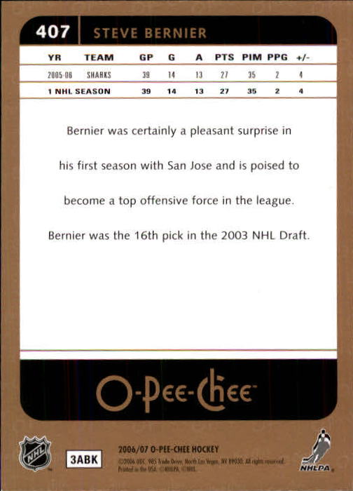 B1590- 2006-07 O Pee Chee Hockey Karte #S 251-500 -du Pick- 15 + Gratis US - Bild 291 von 473