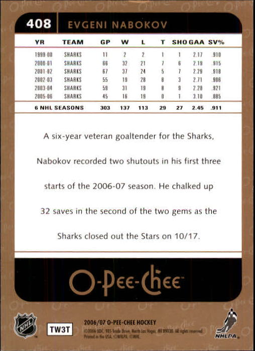 B1590- 2006-07 O Pee Chee Hockey Karte #S 251-500 -du Pick- 15 + Gratis US - Bild 293 von 473