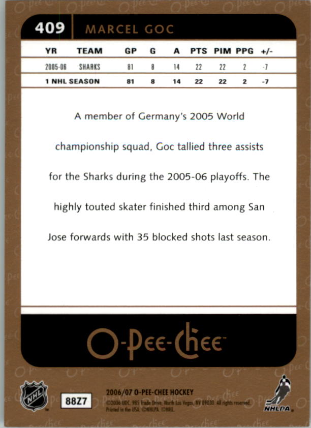 B1590- 2006-07 O Pee Chee Hockey Karte #S 251-500 -du Pick- 15 + Gratis US - Bild 295 von 473