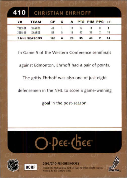 B1590- 2006-07 O Pee Chee Hockey Karte #S 251-500 -du Pick- 15 + Gratis US - Bild 297 von 473