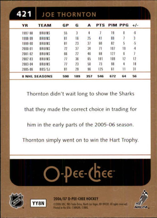 B1590- 2006-07 O Pee Chee Hockey Karte #S 251-500 -du Pick- 15 + Gratis US - Bild 319 von 473