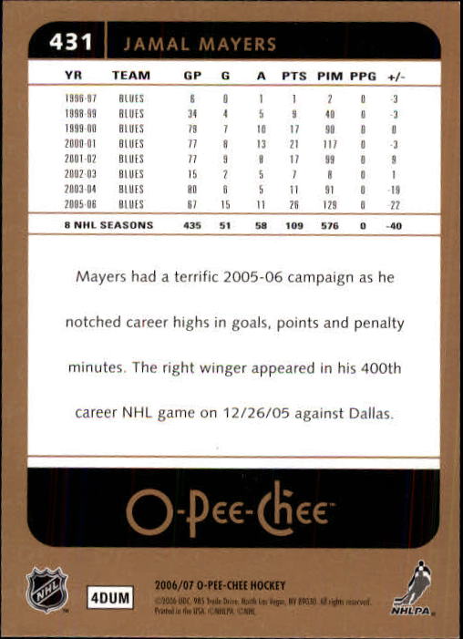 B1590- 2006-07 O Pee Chee Hockey Karte #S 251-500 -du Pick- 15 + Gratis US - Bild 339 von 473