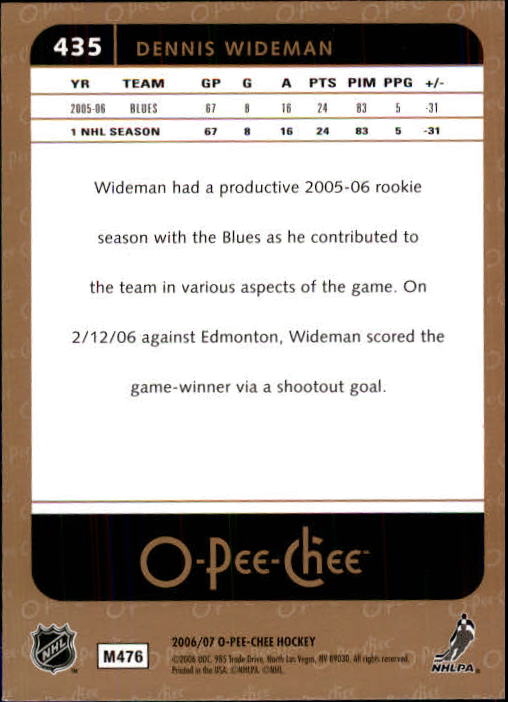 B1590- 2006-07 O Pee Chee Hockey Karte #S 251-500 -du Pick- 15 + Gratis US - Bild 347 von 473