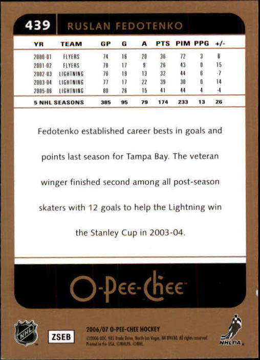 B1590- 2006-07 O Pee Chee Hockey Karte #S 251-500 -du Pick- 15 + Gratis US - Bild 355 von 473