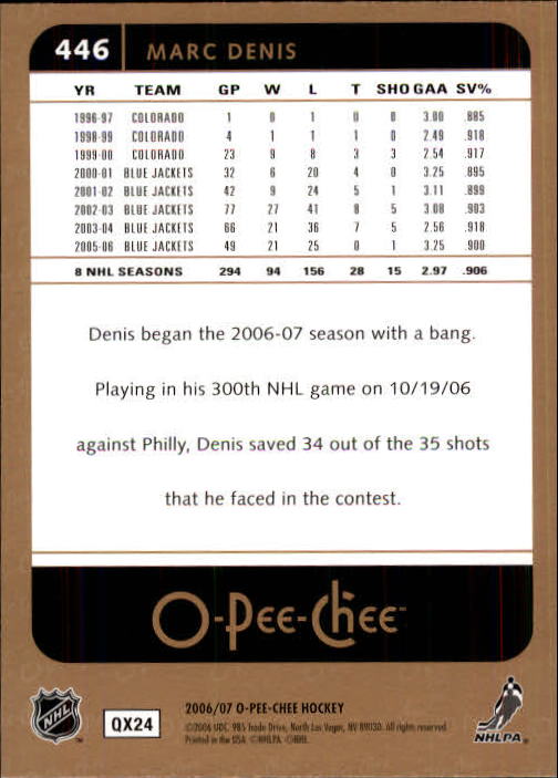 B1590- 2006-07 O Pee Chee Hockey Karte #S 251-500 -du Pick- 15 + Gratis US - Bild 369 von 473