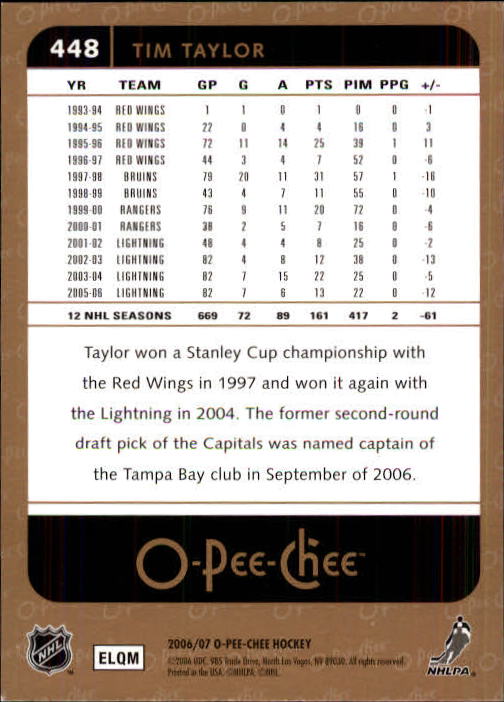 B1590- 2006-07 O Pee Chee Hockey Karte #S 251-500 -du Pick- 15 + Gratis US - Bild 373 von 473