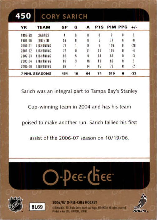 B1590- 2006-07 O Pee Chee Hockey Karte #S 251-500 -du Pick- 15 + Gratis US - Bild 377 von 473