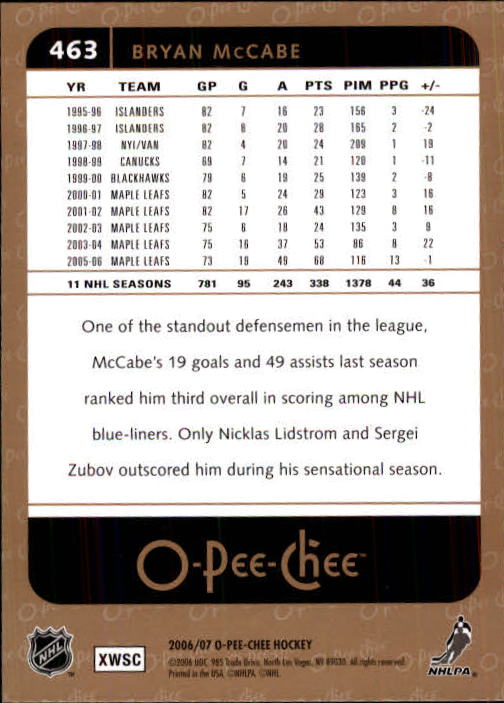 B1590- 2006-07 O Pee Chee Hockey Karte #S 251-500 -du Pick- 15 + Gratis US - Bild 403 von 473