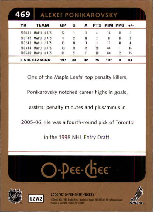 B1590- 2006-07 O Pee Chee Hockey Karte #S 251-500 -du Pick- 15 + Gratis US - Bild 415 von 473