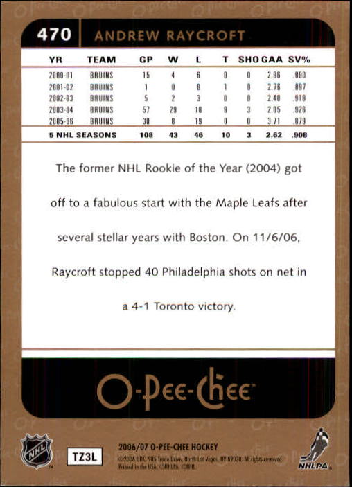 B1590- 2006-07 O Pee Chee Hockey Karte #S 251-500 -du Pick- 15 + Gratis US - Bild 417 von 473